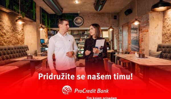 ProCredit Bank zapošljava savjetnika za klijente
